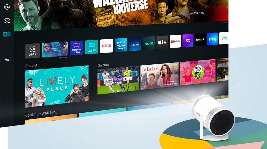 Máy Chiếu Smart Tivi 100 inch Bỏ Túi Samsung The Freestyle SP-LSP3