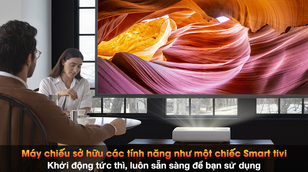 Máy Chiếu Siêu Gần Laser Samsung 4K The Premiere LSP9T - Máy chiếu như một chiếc tivi