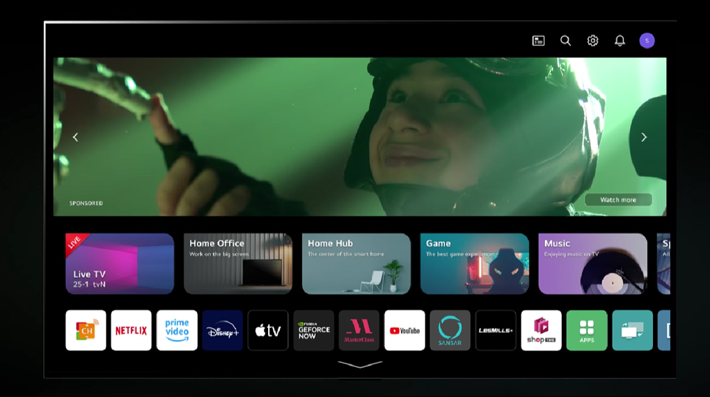 Smart Tivi QNED LG 4K 75 inch 75QNED86SRA - Hệ điều hành