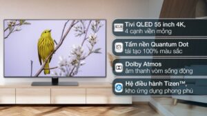 Smart Tivi Samsung QLED 4K 55 inch QA55Q80BA